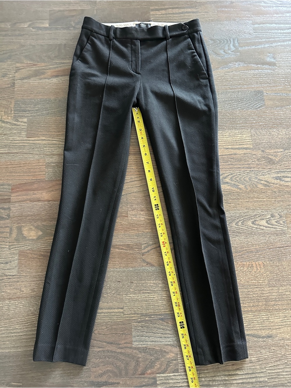 Theory Classic Black Tailored Women's Stetch Dress Pants w/Front Pleat - Picture 8 of 13